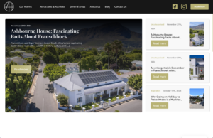 Ashbourne Guest Franschhoek Grapeseed Web Design